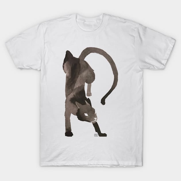 Shadow of a Cat T-Shirt by hearthfiredraws